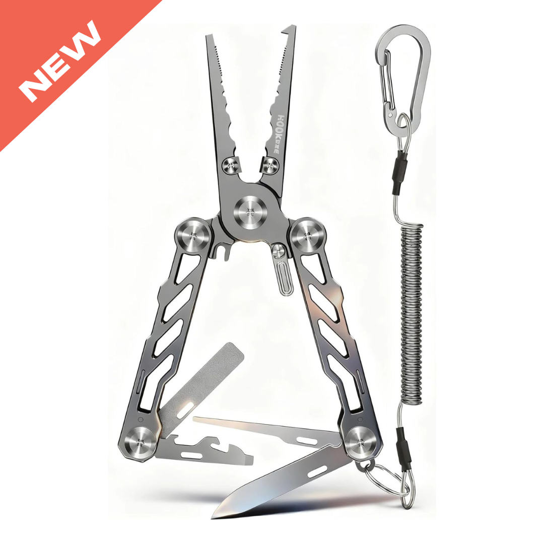 ワミレスニュースキンリフレッシャーセット HookEze Folding Fishing Pliers | With Belt Pouch & Lanyard – Hook