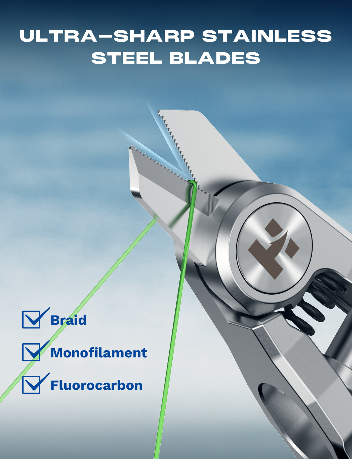 HookEze Fishing Nipper & Retractable Tether Combo