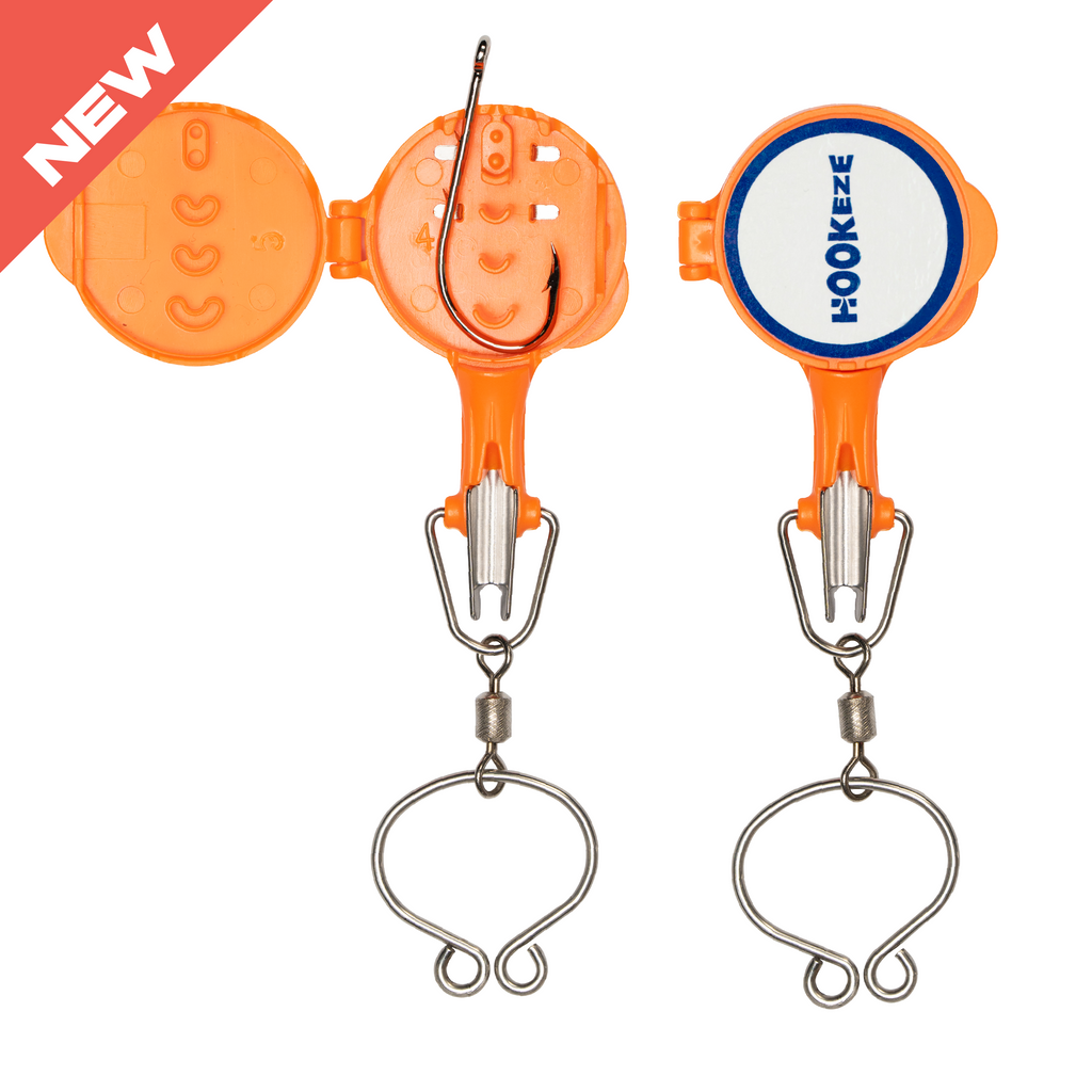 HookEze Fishing Nail Knot Tying Tool | Pack of 2 | Orange