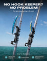HookEze Wearable Fishing Rod Holder with Hook Clip