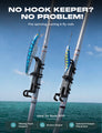 HookEze Wearable Fishing Rod Holder with Hook Clip