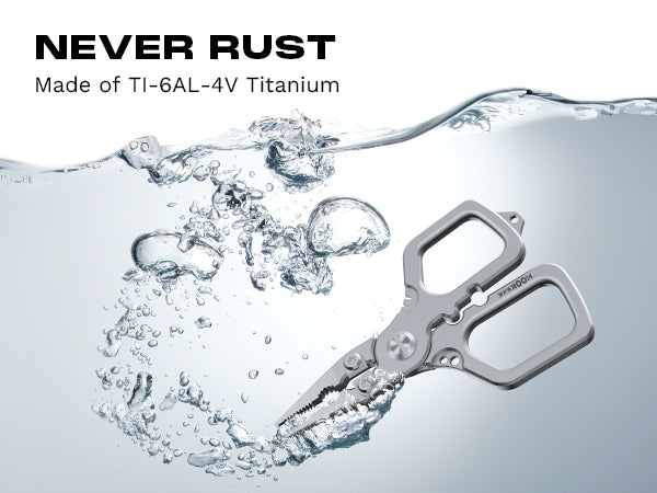 HookEze Compact Titanium Plier With Lanyard