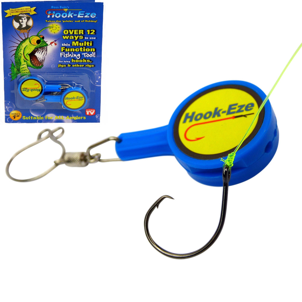 Hook-Eze Fishing Knot Tying Tool  - 5 Packs Cover the Hooks on 10 Rods