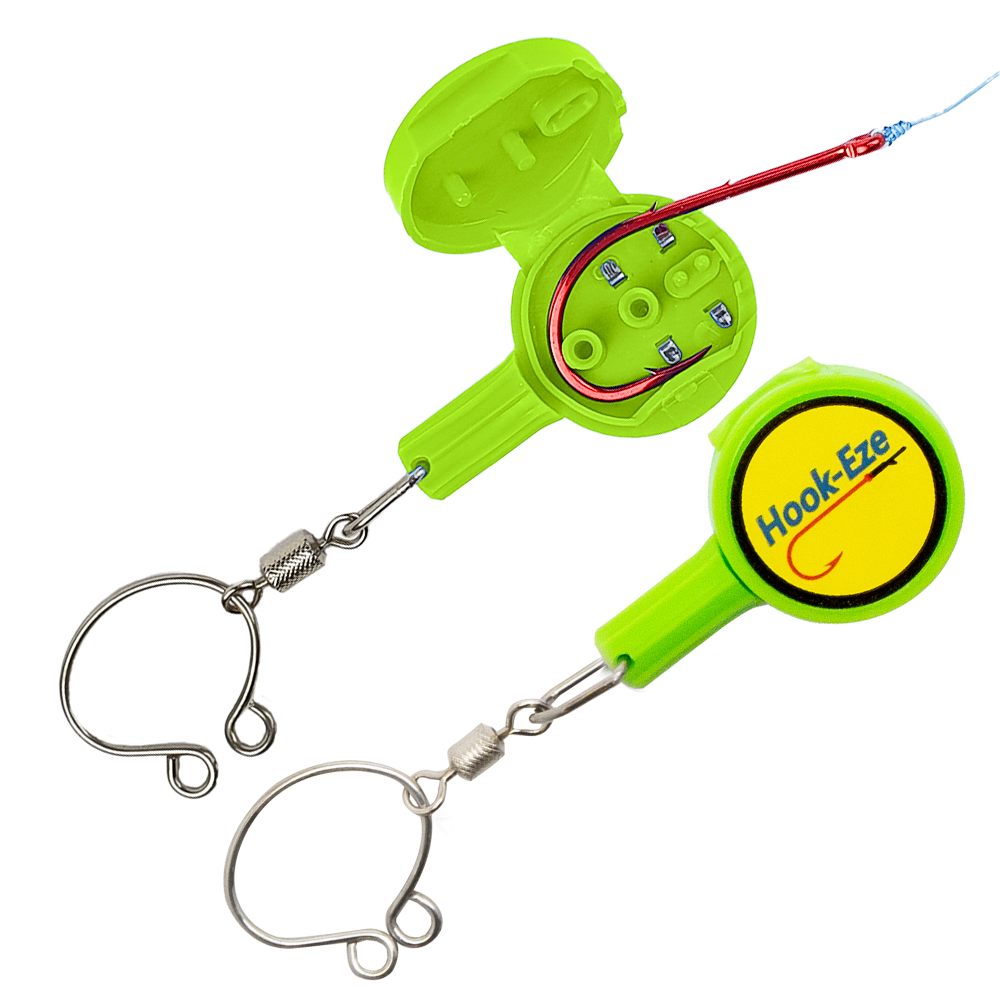 HOOK-EZE Fly Fishing Safe Knot Tying Tool, Standard Green ＆ Large Orange Combo - for Fishing Hooks, Jig Heads, Flies, Line Cutter, Swivels,並行輸入 HookEze Fishing Knot Tying Tool (Standard) | Pack of 2