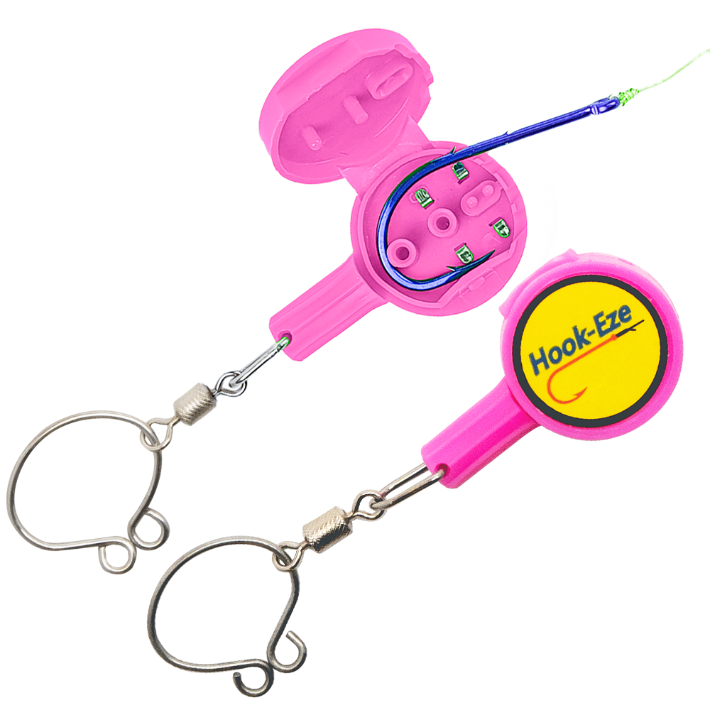 HookEze Fishing Knot Tying Tool (Standard) | Pink