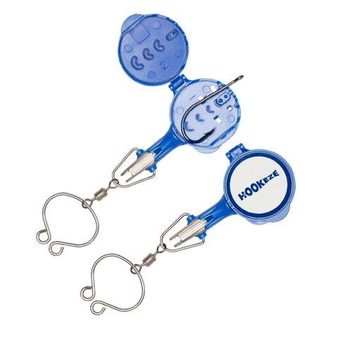 HOOK-EZE Fly Fishing Safe Knot Tying Tool, Standard Green ＆ Large Orange Combo - for Fishing Hooks, Jig Heads, Flies, Line Cutter, Swivels,並行輸入 HookEze Fishing Knot Tying Tool (Standard) | Pack of 2