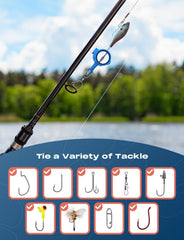 HookEze Fishing Knot Treble Hook Tying Tool